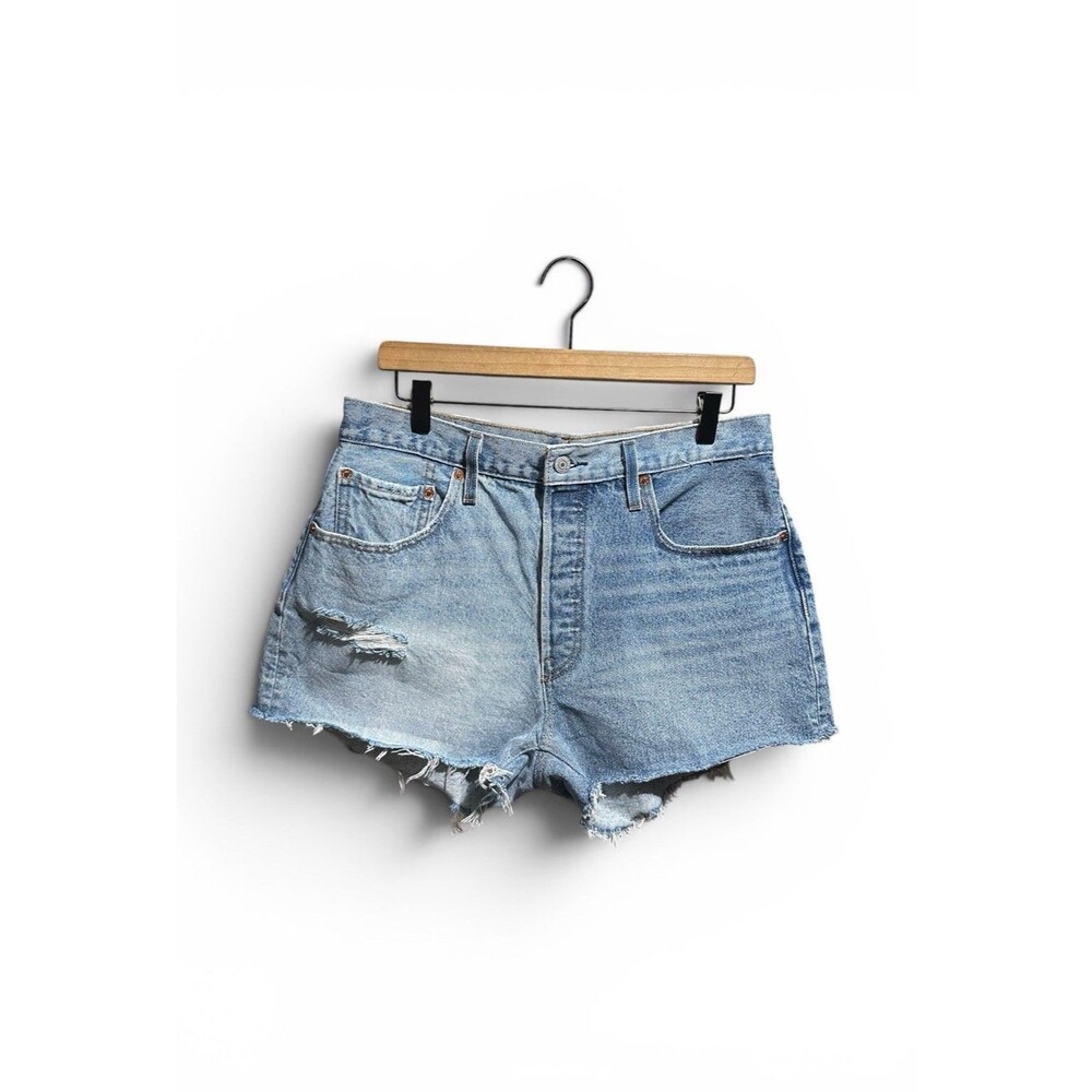 Levi's 501 Button Fly Skinny Denim Shorts Women’s 31 Micro Daisy Dukes Cutoffs